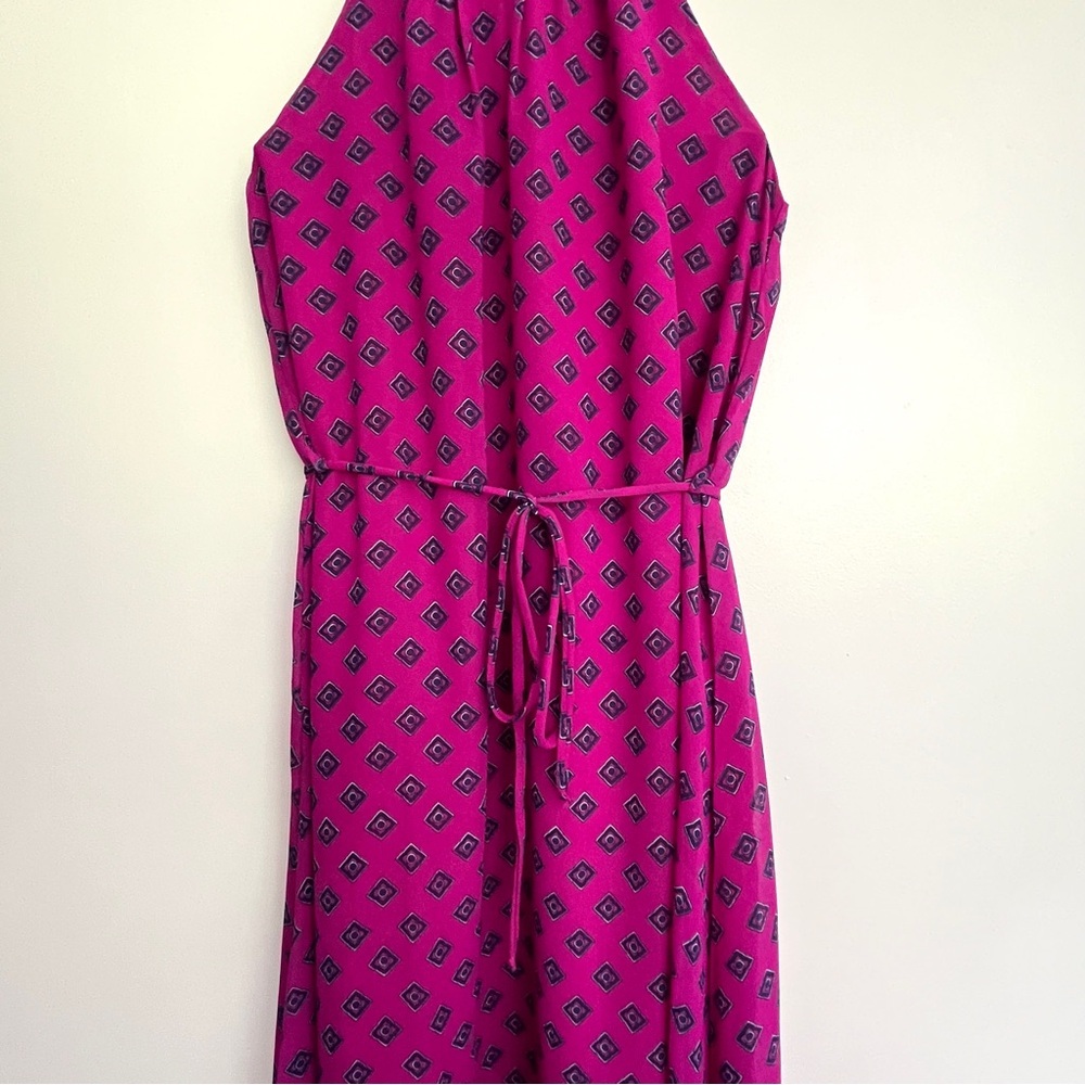 Three Eighty Two Pink Halter Neck Maxi Dress NWT - image 4